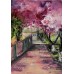 “Cherry Trees Bloom in Uzhhorod” – Original Painting by Marina Stognieva “Cherry Trees Bloom in Uzhhorod” – Original Painting by Marina Stognieva